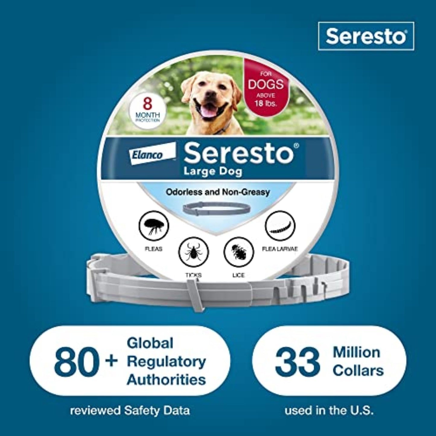 Seresto - Flea & Tick Preventative Collar for Large Dogs ( 30% Off )