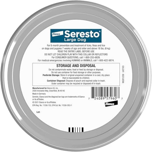 Seresto - Flea & Tick Preventative Collar for Large Dogs ( 30% Off )
