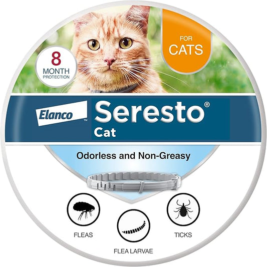 Seresto Cat Vet-Recommended Flea & Tick Treatment & Prevention Collar for Cats