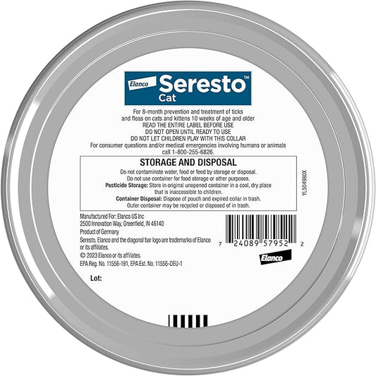 Seresto Cat Vet-Recommended Flea & Tick Treatment & Prevention Collar for Cats
